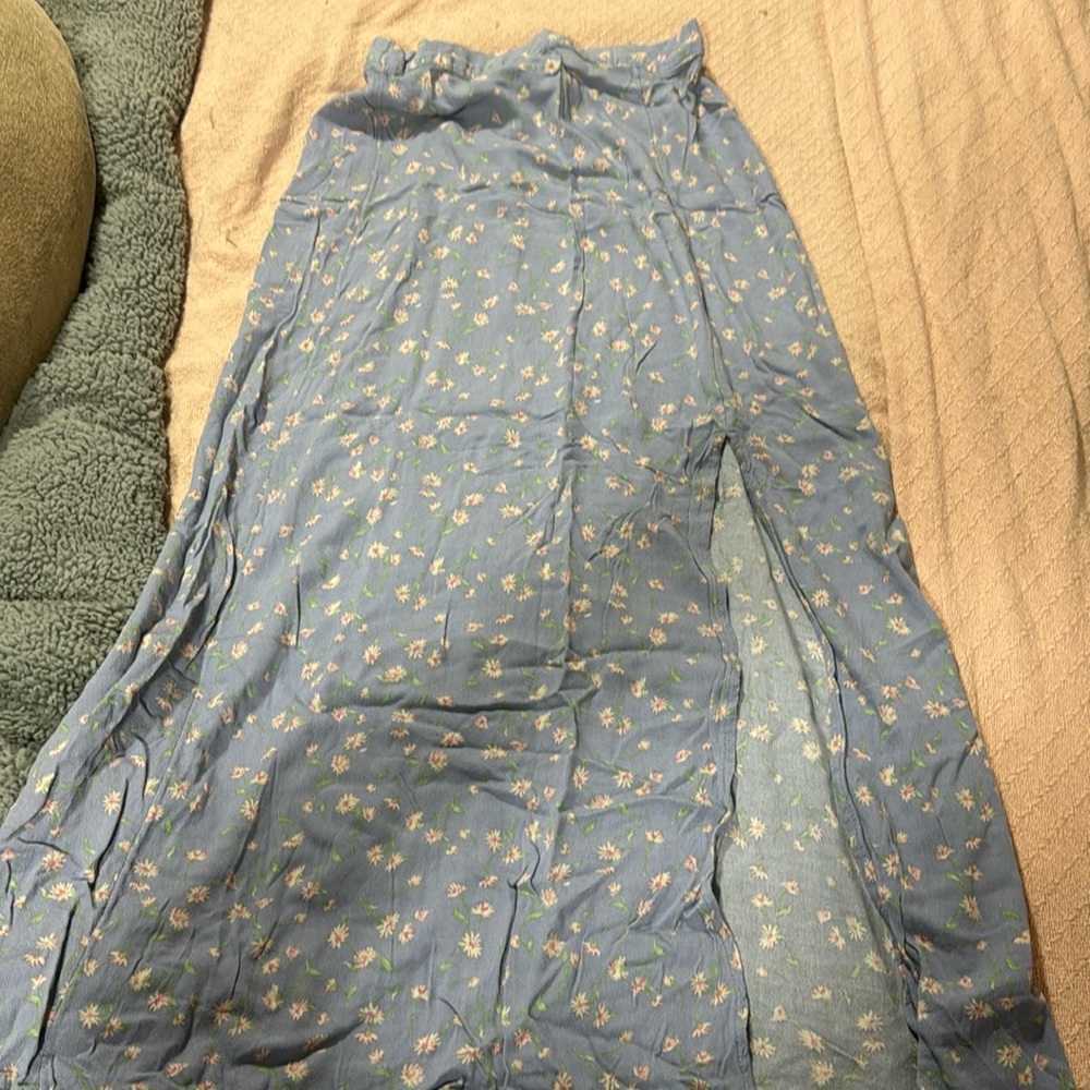 Long floral skirt